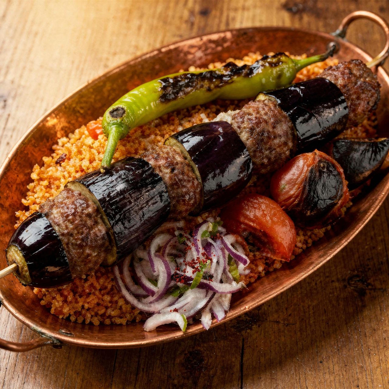 Auberginenspieß / Patlıcan Kebab