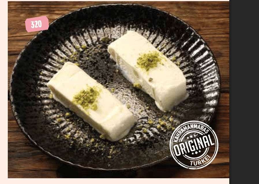 Maraş Dondurması (original türkisches Maraş-Eis)