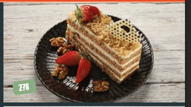 Medovik (russische Honig-Walnusstorte, 1 Stk.)