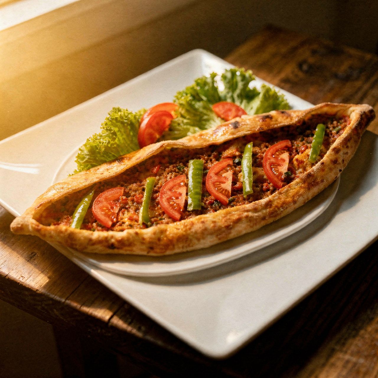 Pide mit Hackfleisch