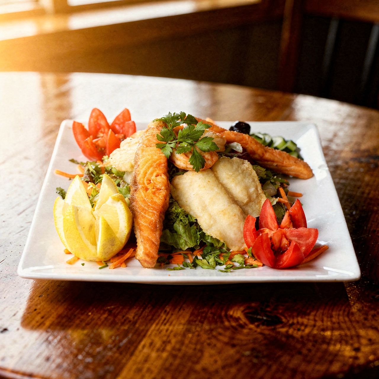 Gemischter Fischsalat