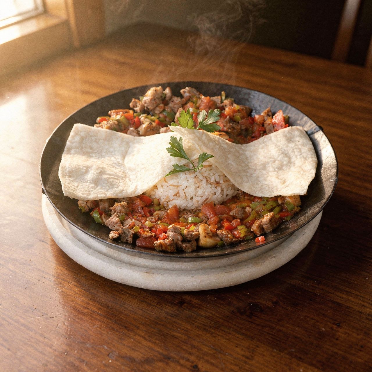 Lammpfanne vom Blech