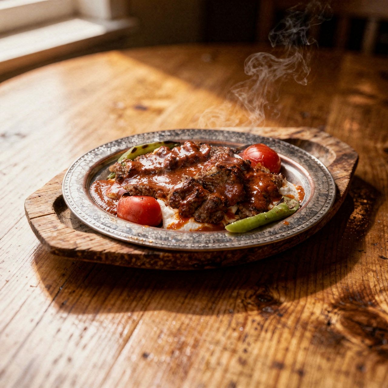 Adana-Kebap mit Joghurt