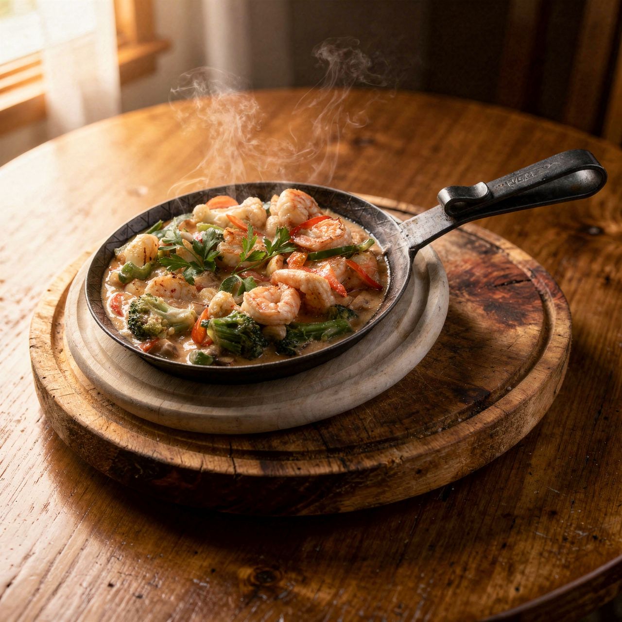 Garnelenpfanne mit Gemüse