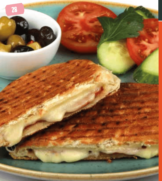 Toast mit türk. Rinderschinken und Gouda (Pastırmalı ve Kaşarlı Tost)