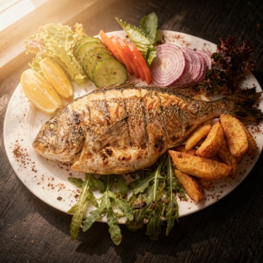 Gegrillte Dorade (Çupra Izgara)