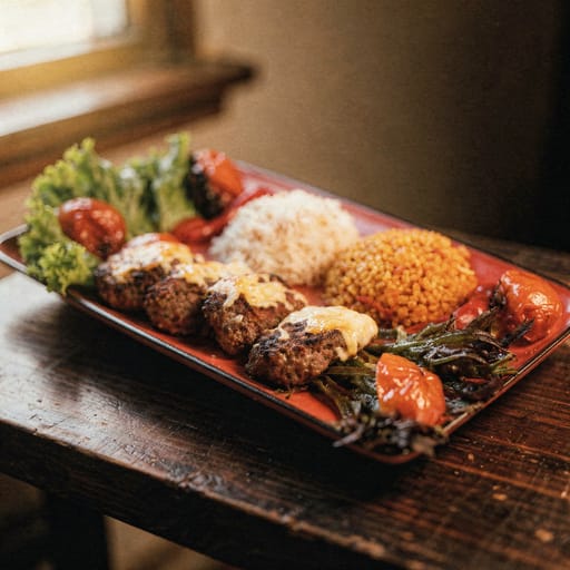 Gegrillte Köfte mit Gouda