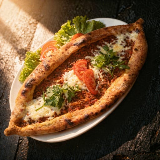 Pide mit Hackfleisch & Gouda