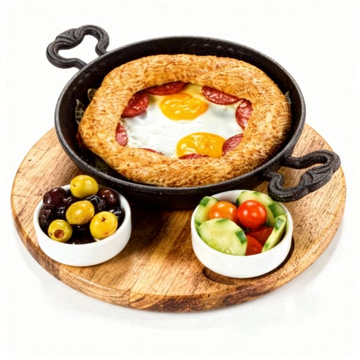 Simit mit Ei und Sucuk Gouda