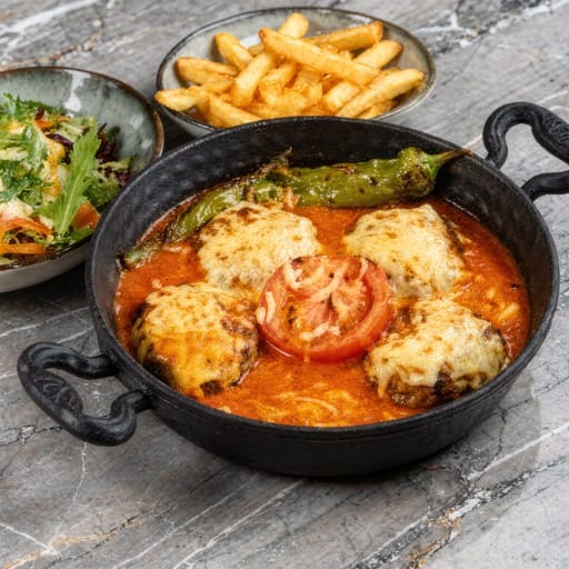 Domates Soslu Fırın Köfte