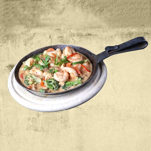 Garnelenpfanne mit Gemüse
